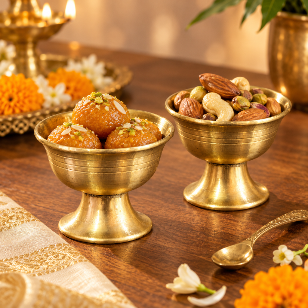Petite Brass Ban Bati – Set of 2