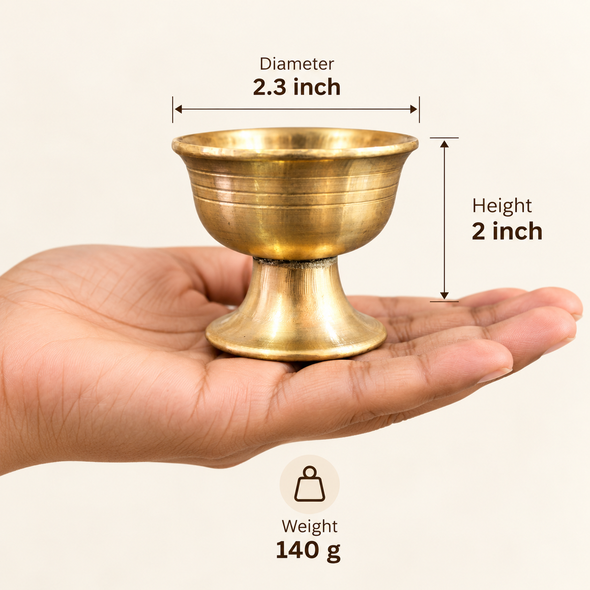 Petite Brass Ban Bati – Set of 2
