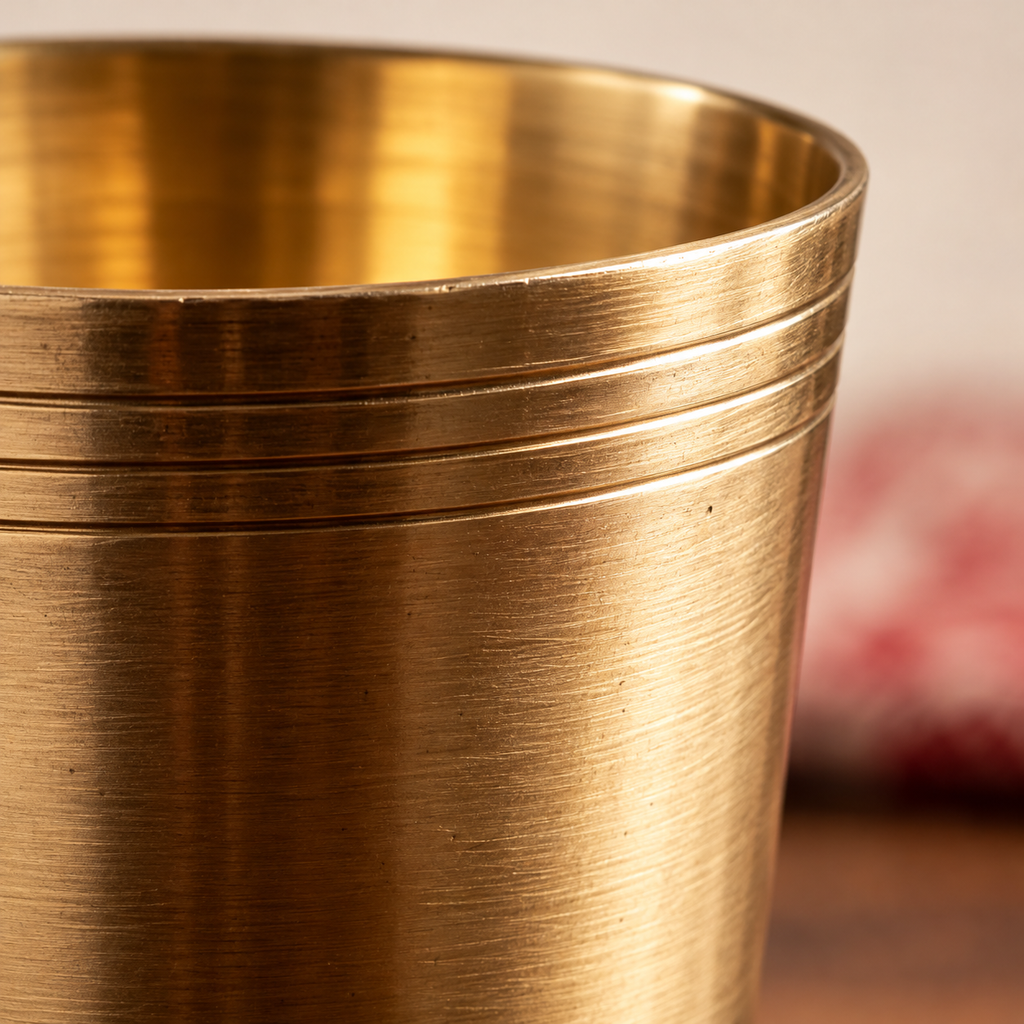 Handcrafted Brass Drinking Glass