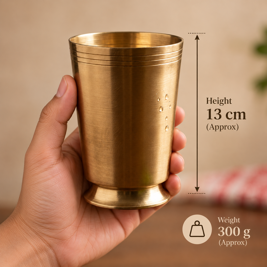 Handcrafted Brass Drinking Glass