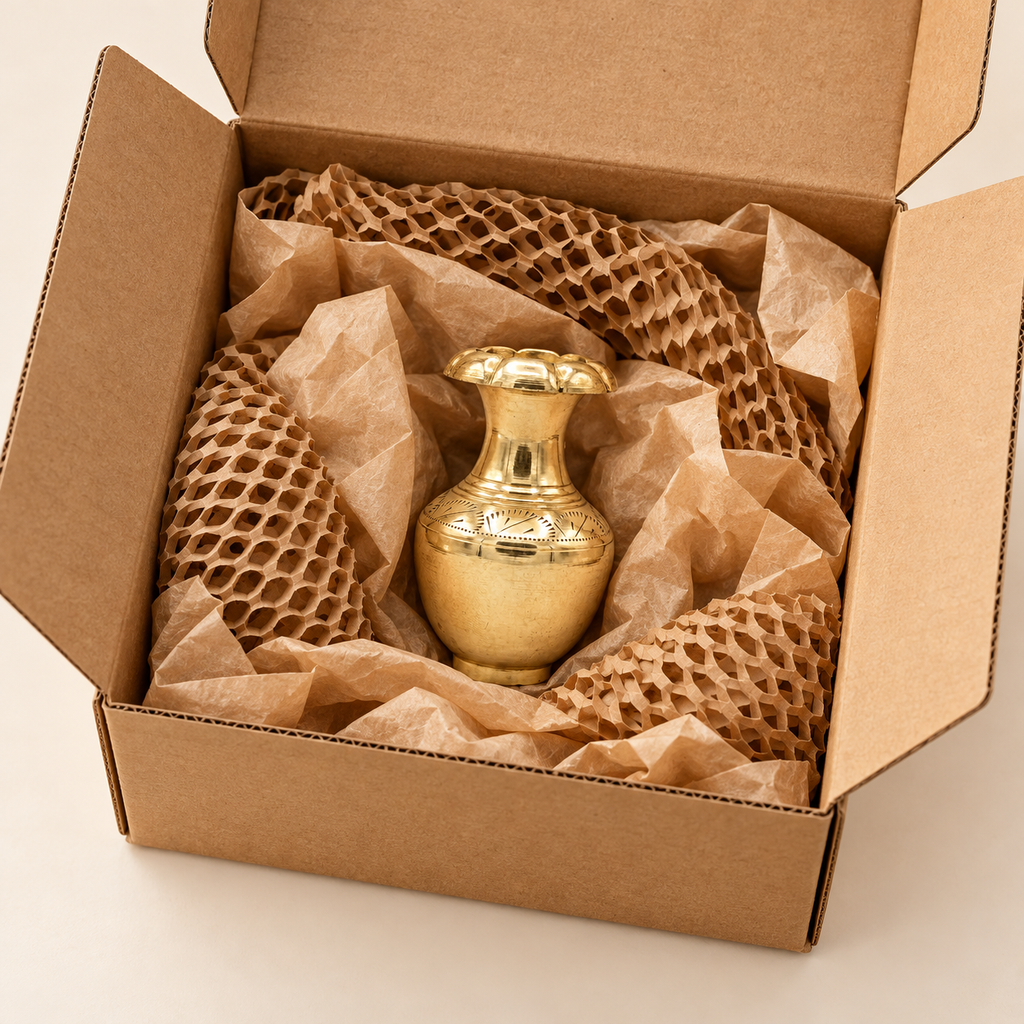 Miniature Brass Kalash – Set of 2