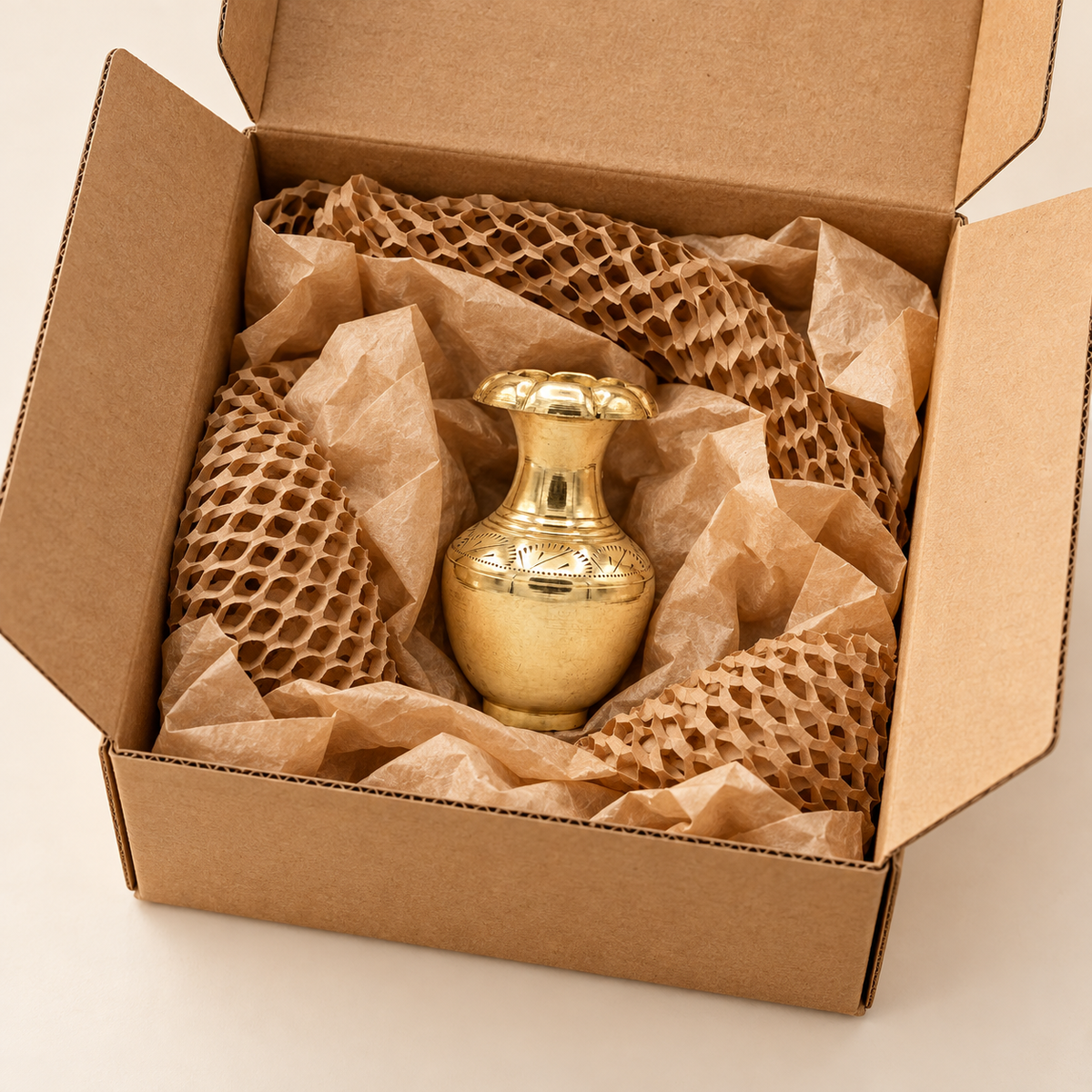 Miniature Brass Kalash – Set of 2