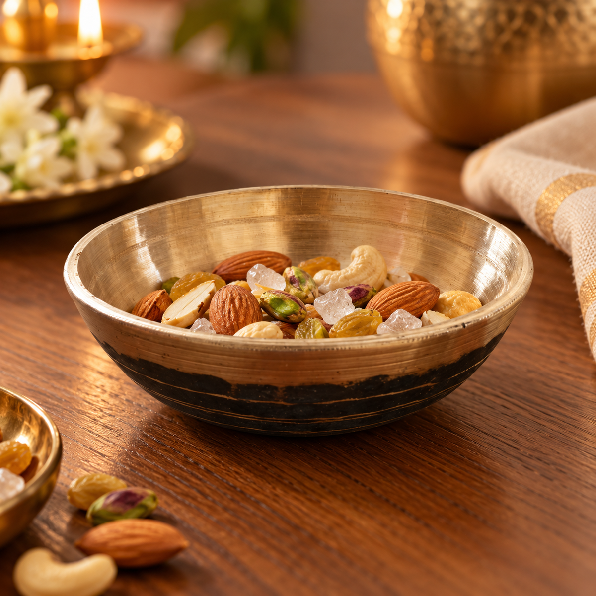Handcrafted Kansa Bowl – 4.5 Inch | Traditional Bell Metal Katori