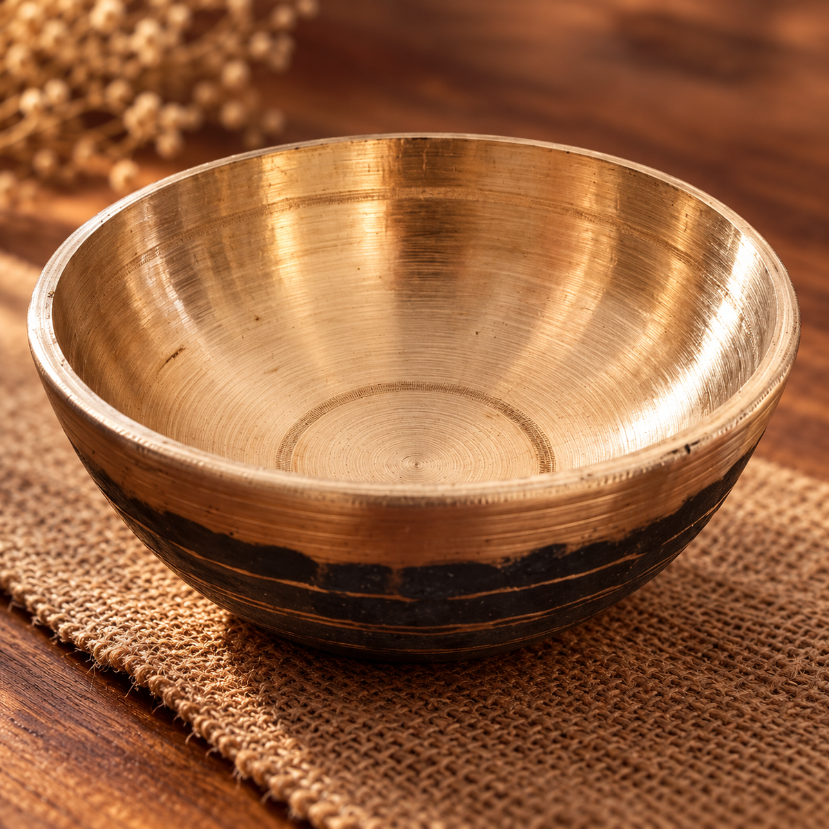 Handcrafted Kansa Bowl – 4.5 Inch | Traditional Bell Metal Katori