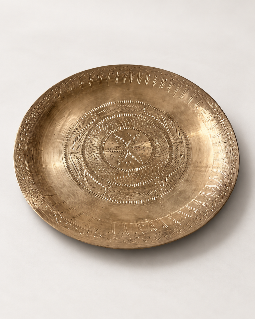 Handcrafted Kansa Tea Plate – Set of 3