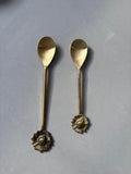 Baanhi Bell Metal Floral Design Spoon