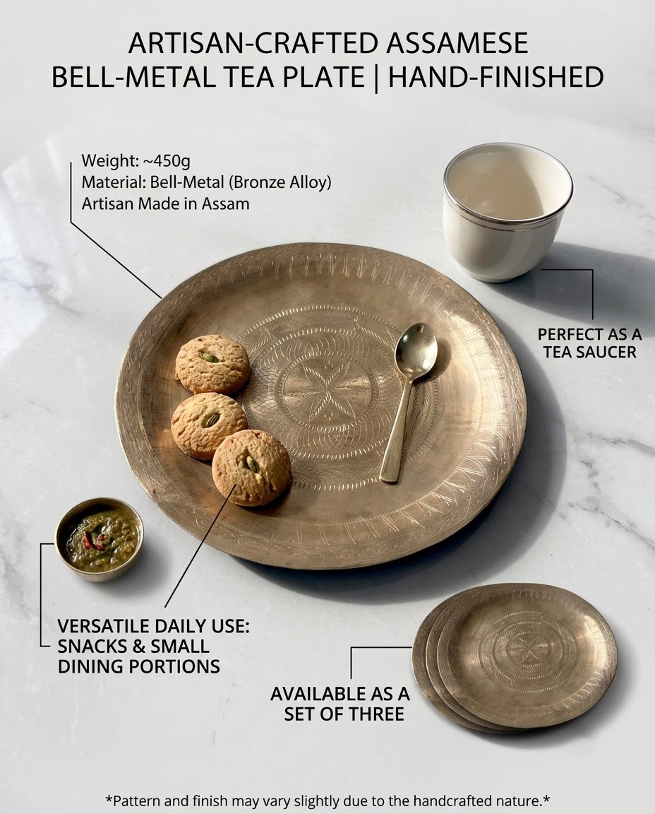Baanhi Bell Metal Tea Plate