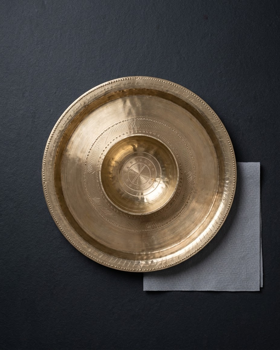 Baanhi Premium Bell Metal Plate & Bowl