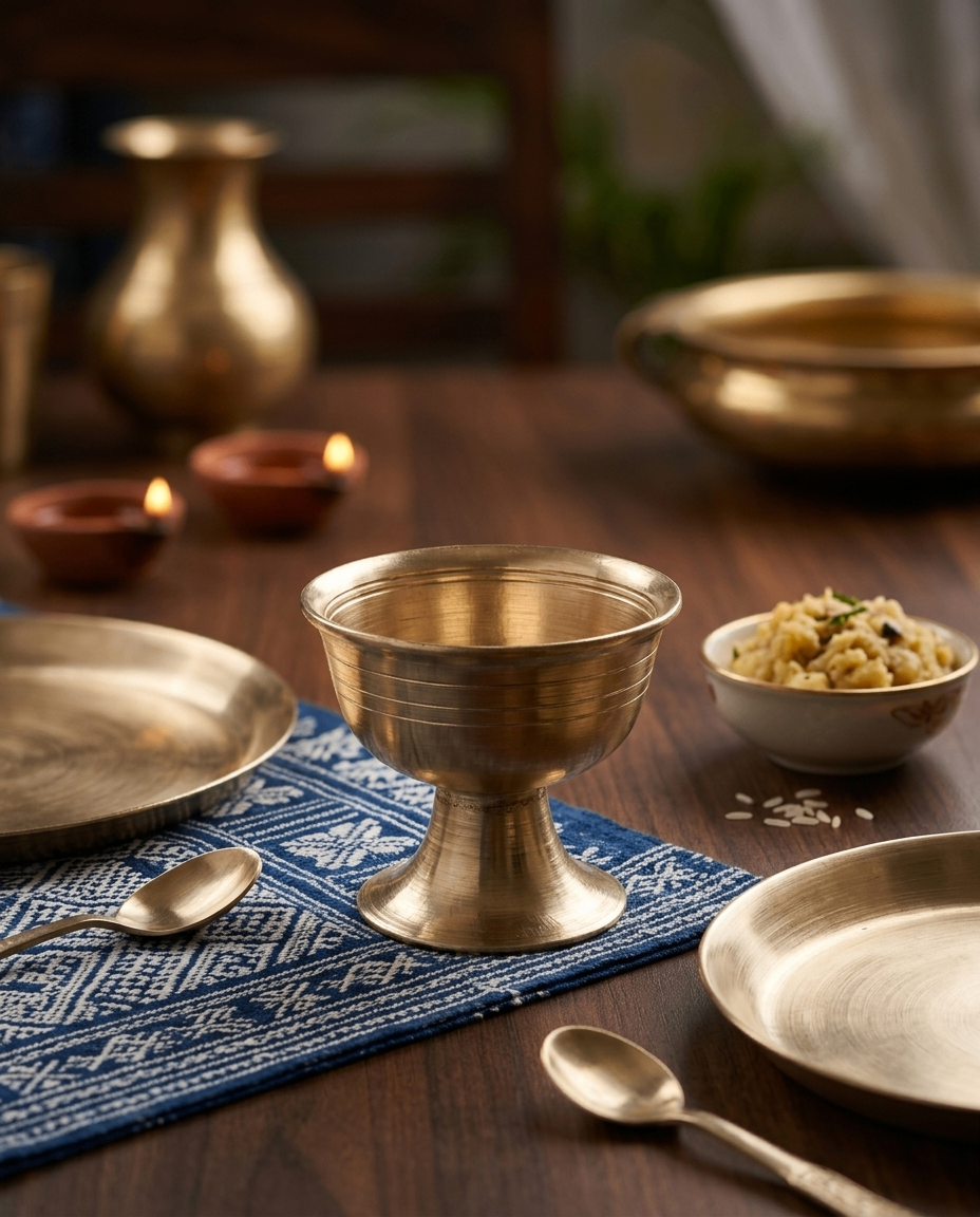 Bell Metal Banbati – Traditional Assamese Serving Goblet