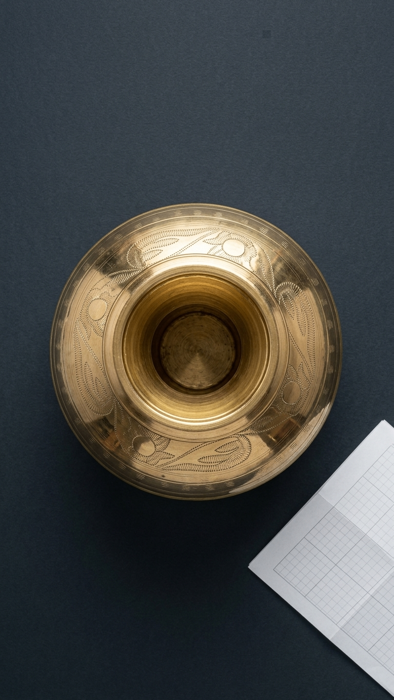 Premium Brass Vase for Home Decor & Kitchen