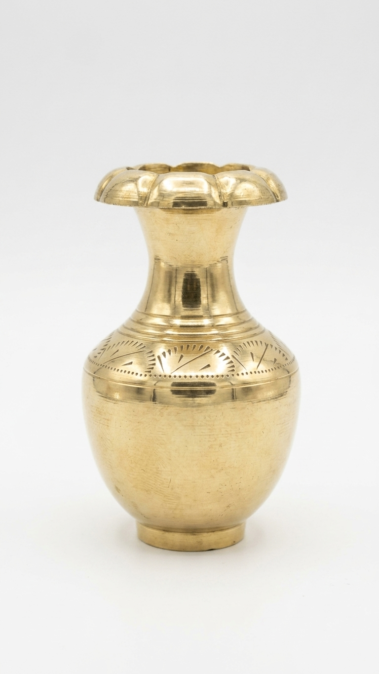 Premium Brass Home Decor Showpiece 1 Pair (Miniature Kalash) for Home Decor