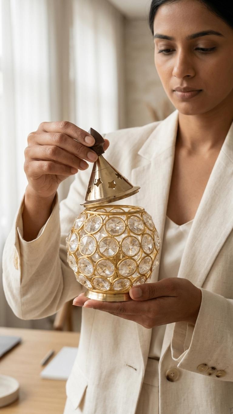 Crystal Matki for Home Decor