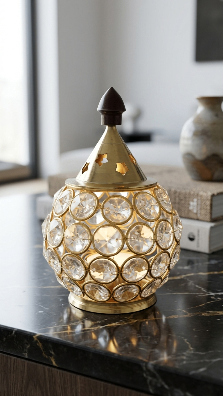 Crystal Matki for Home Decor